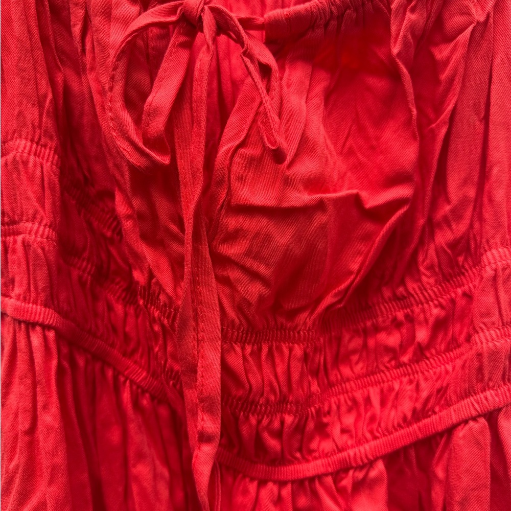 ZAFUL Red Knee Length Dress - Picture 3 of 5